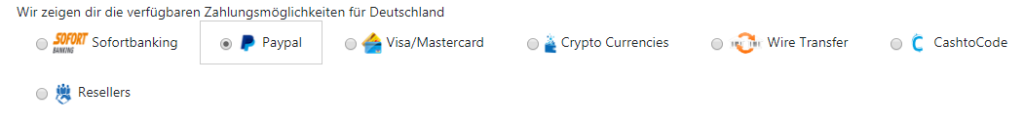 méthodes de paiement PayPal, Paysafecard
