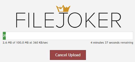 filejoker upload test