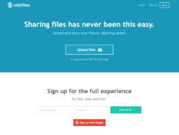 Solidfiles Filehoster