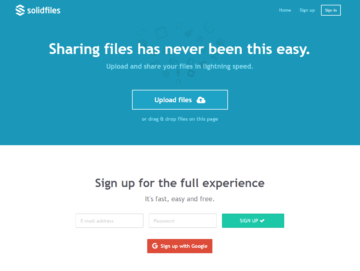 Solidfiles Filehoster