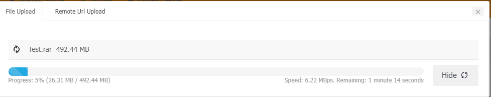 Heroupload upload Speed Test