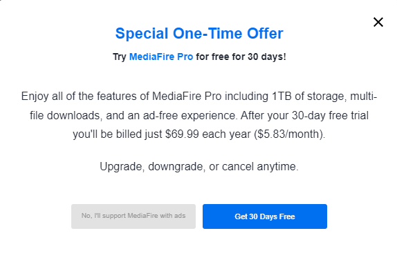 Bon Mediafire pro