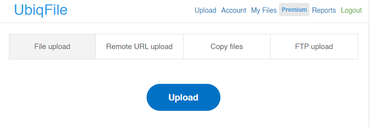 ubiqfile Upload