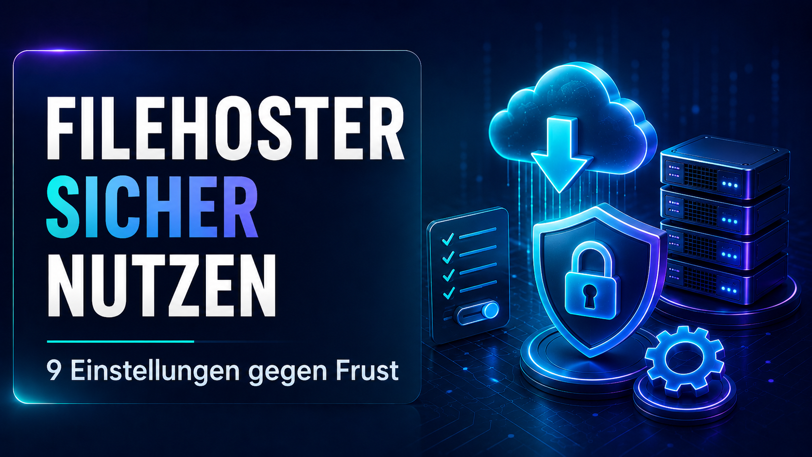 Filehoster sicher nutzen Checkliste für Account, Passwort, VPN und Downloadordner