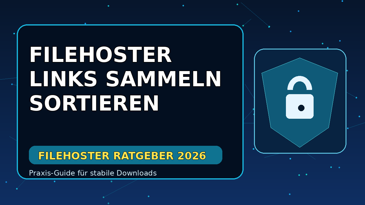 filehoster links sammeln sortieren 2026