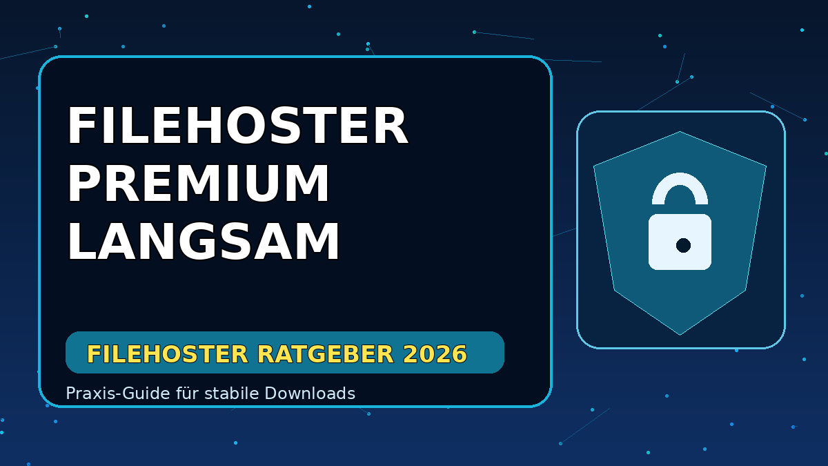 filehoster premium langsam testplan und Checklist 2026