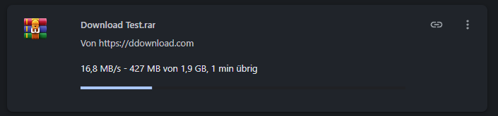 DDownload Ultimate Download mit 16,8 MB pro Sekunde