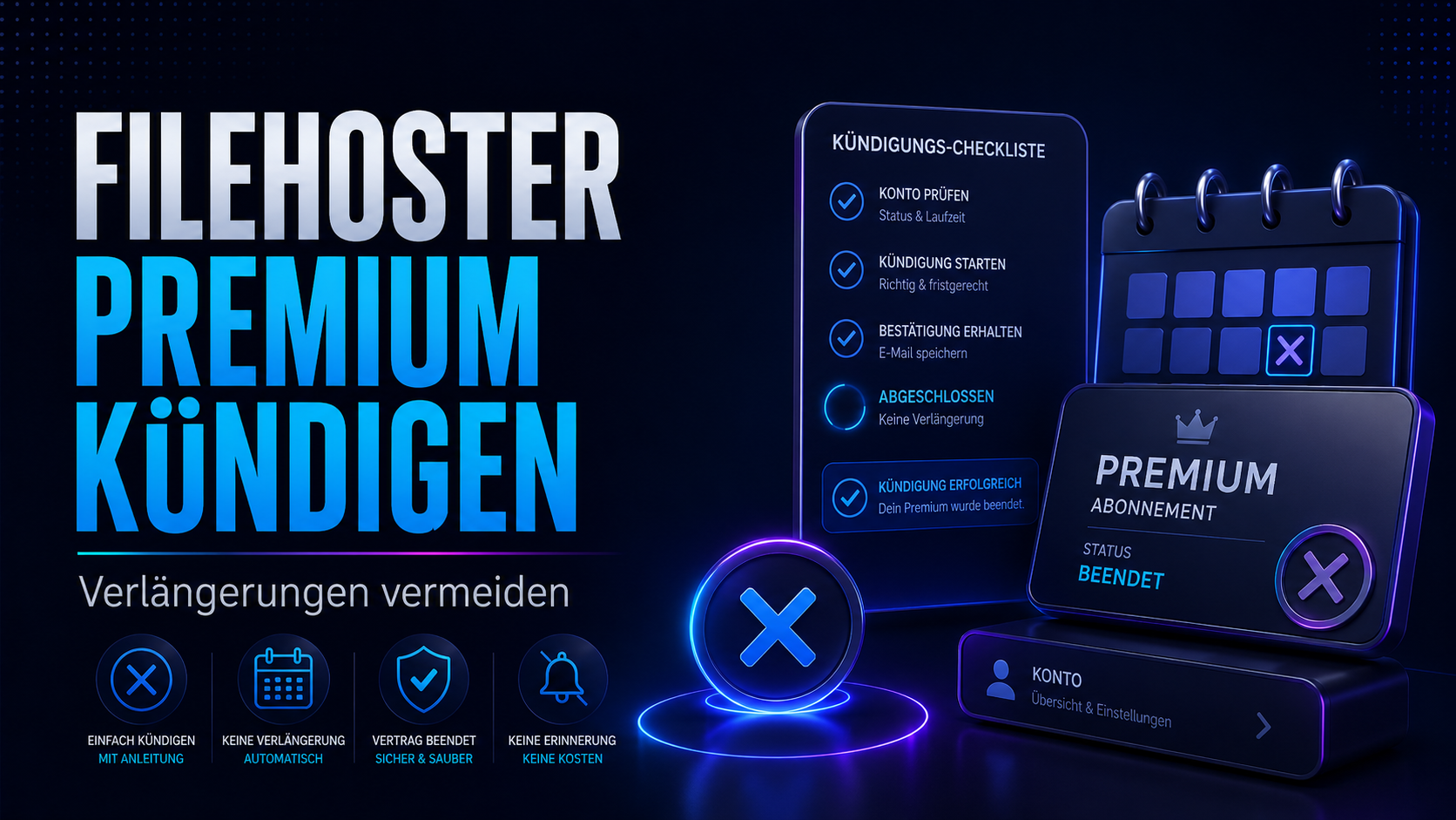Filehoster Premium Kündigen 2026