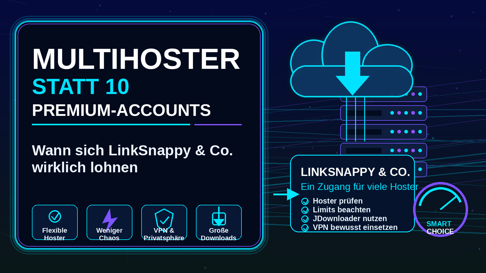 Multihoster Statt 10 Premium Accounts 2026