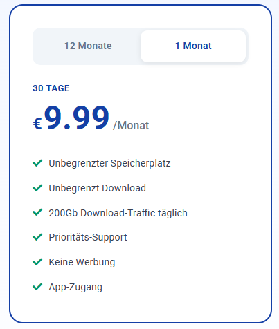 DDownload Ultimate für einen Monat