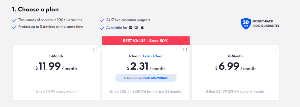 iTop VPN Angebot mit einem Jahr plus einem kostenlosen Jahr für insgesamt 55,44 US-Dollar